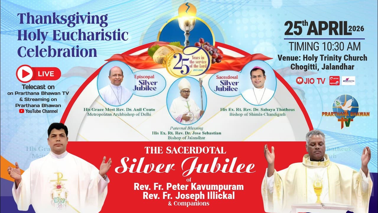 LIVE | 25th APR. 2026 @10:30 AM at Holy Trinity Church